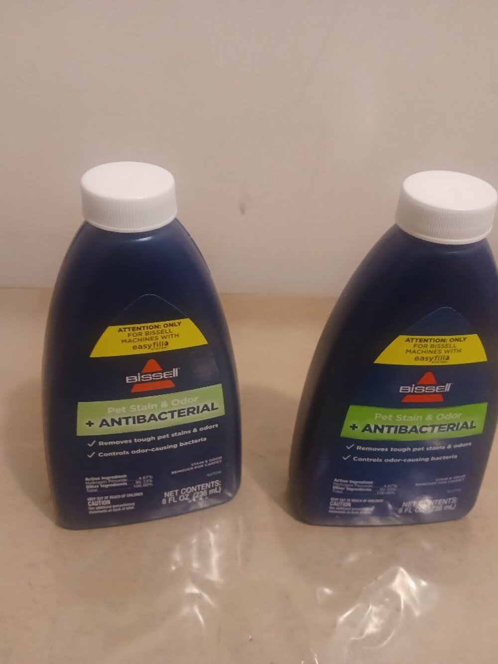 2x Bissell Pet Stain & Odor + Antibacterial Carpet Remover   (8oz)